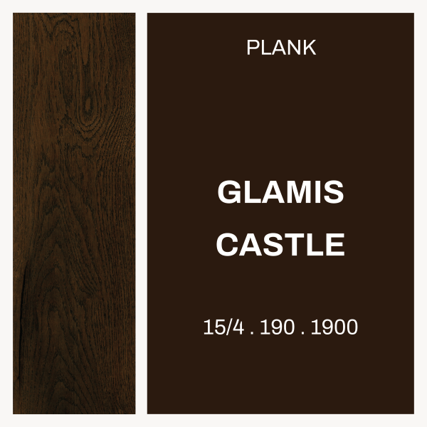 Glamis Castle Brown – Plank 15/4 x 190 × 1900 Rustic grade