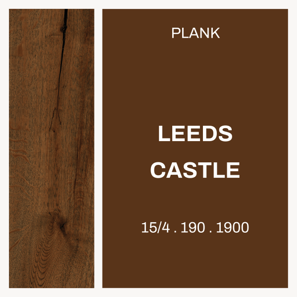 Leeds Castle Light Brown – Plank 15/4 x 190 × 1900 Rustic grade