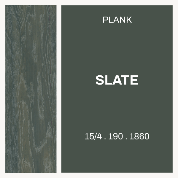 Slate Oak – Plank 15/4 x 190 × 1860 Rustic grade