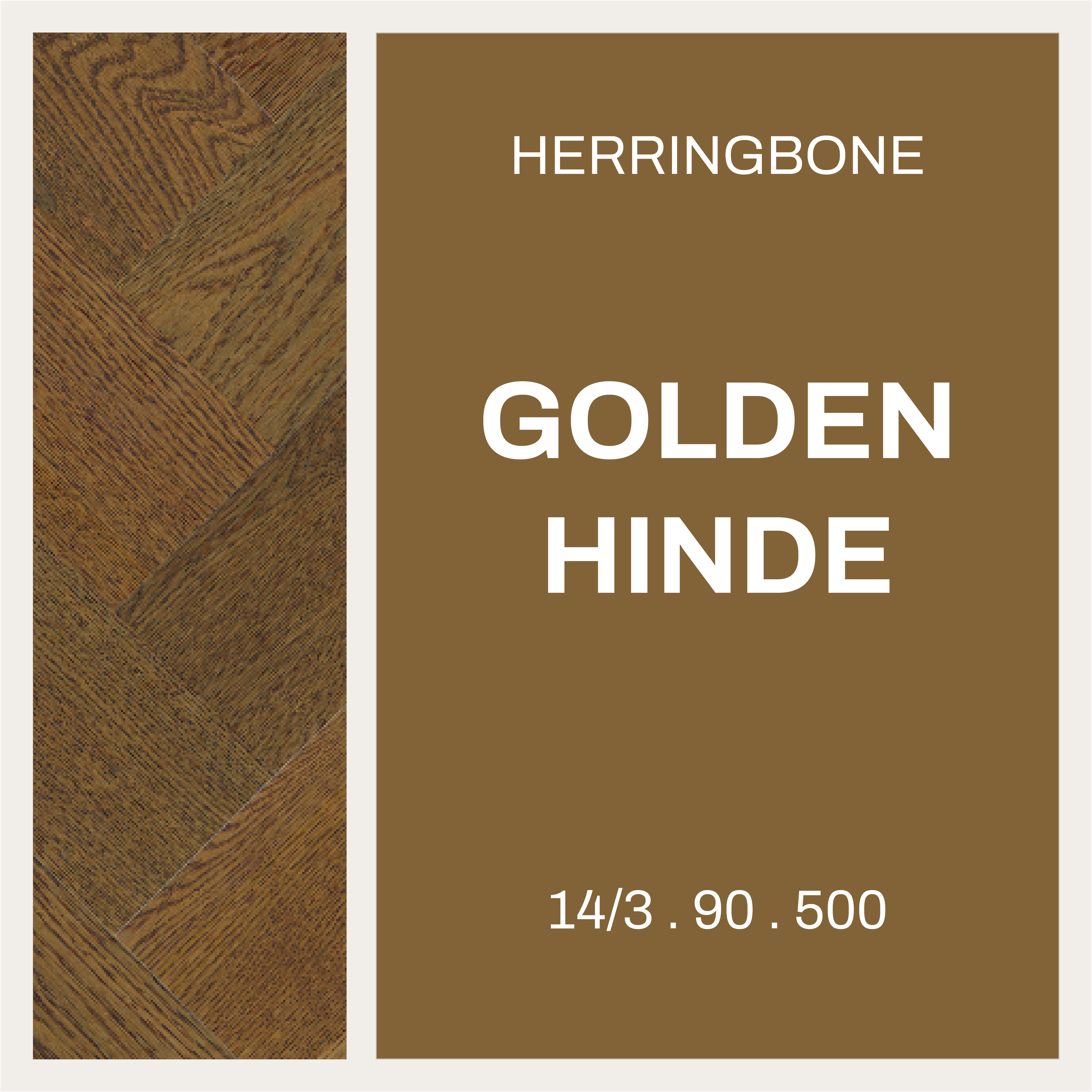 QHOB004 (3) Golden Hinde – Herringbone 14/3 x 90 × 500 Select grade - Image 1
